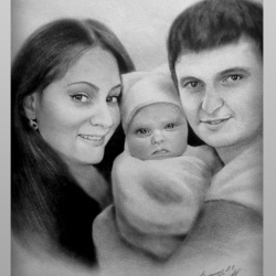 портрет "Сухая кисть" групповой