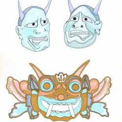 Demon masks