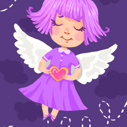 фиолетовый ангел