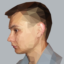 low poly portrait