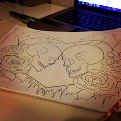 Учусь рисовать эскизы тату