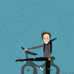 танцор,который велосипедист