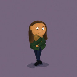 девочка с собакой 