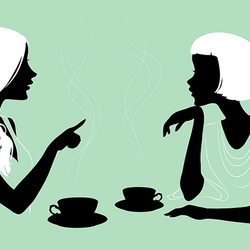 Девушки в кафе