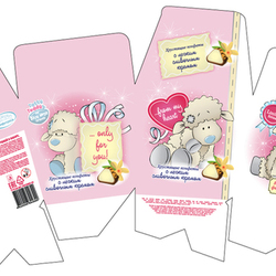 Дизайн-макет упаковки конфет