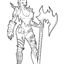 Barbarian woman