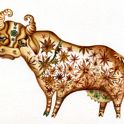 цветочная корова / flower cow 