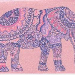 открытка слоник