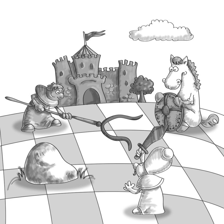 Игра изобрази на рисунке. Шахматный Король. Сказочное шахматное королевство. Иллюстрации шахматного королевства. Шахматное королевство рисунок.