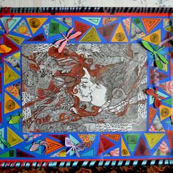 "Русалка с рыжими волосами".