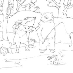 Рисунок к детской иллюстрации о животных