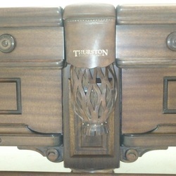 Бильярдный стол после реставрации.