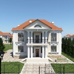 Визуализация коттеджного поселка