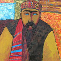 Портрет мужчины в тюбетейке