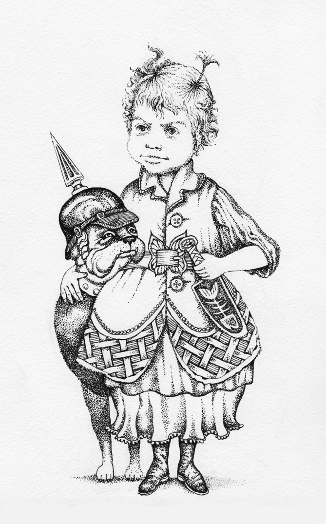 Раскраска Маленькая разбойница и Герда | Раскраски из сказки 