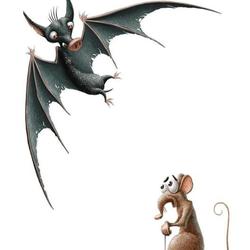 A bat and a rat