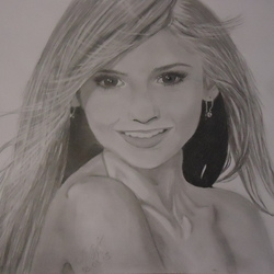 портрет Нины Добрев,известной как Елена Гилберт в сериале Дневники вампира