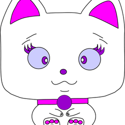 Darling cat. Vector.