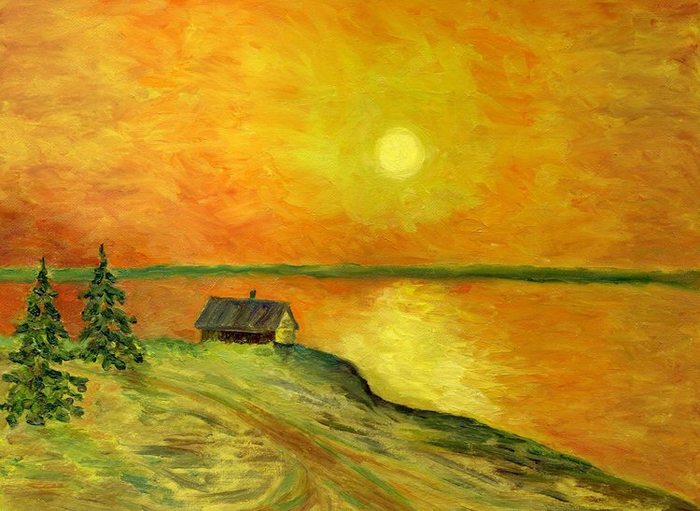 Иллюстрация По мотивам Лескова в стиле импрессионизм