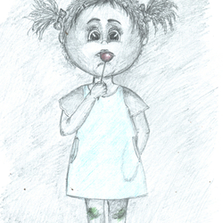 Девочка и конфетка