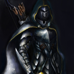 Эльфийка в доспехах 