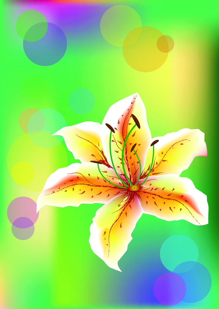 Лилии в стиле импрессионизм – Поршнева Дарья