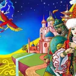 Обложка "Казахские сказки и Сказки народов мира"