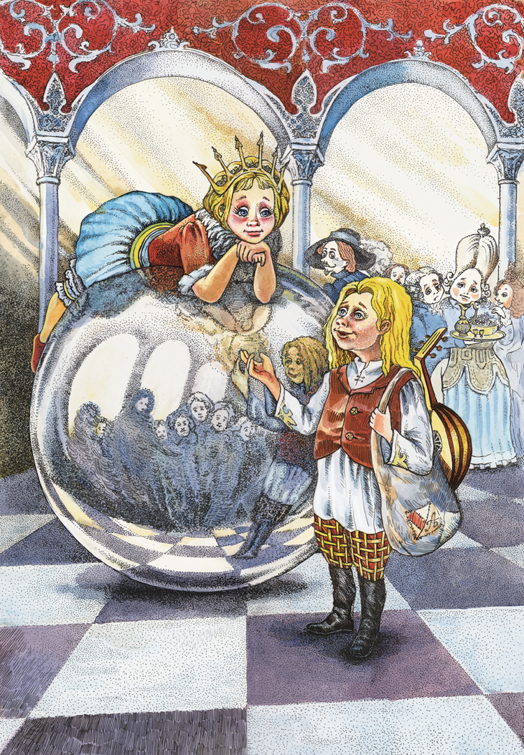 Сказка снежная королева 4 глава. Сказка Снежная Королева принц и принцесса. Принц и принцесса из сказки Снежная Королева.