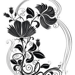 цветочная рамка для открытки