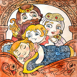 Марья-царевна и её семья