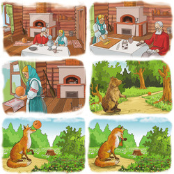 Иллюстрации для детской развивающей книжки