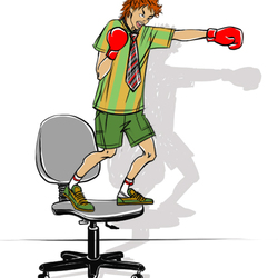 Иллюстрация про менеджера