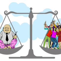 Иллюстрация про фрилансера