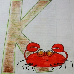 Идея для детского алфафита."К" 