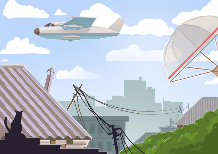 Серия иллюстраций "быстрая почта"