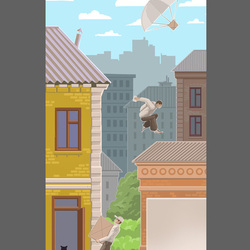 Серия иллюстраций "быстрая почта"