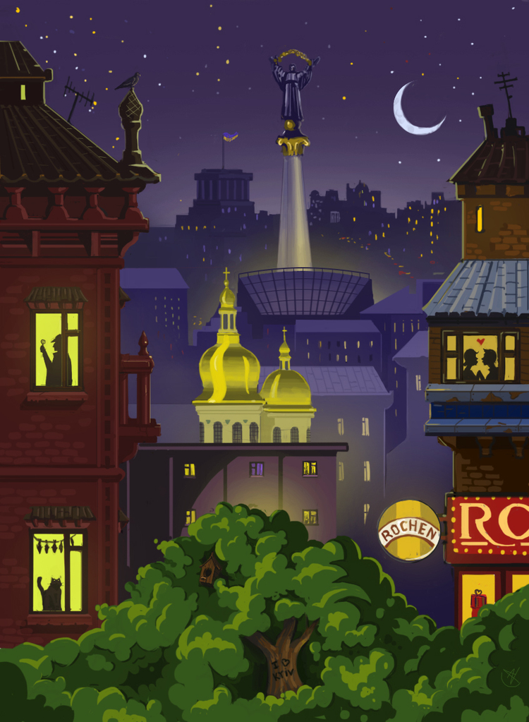 Ночной Киев