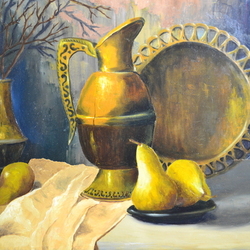 кувшин с грушами