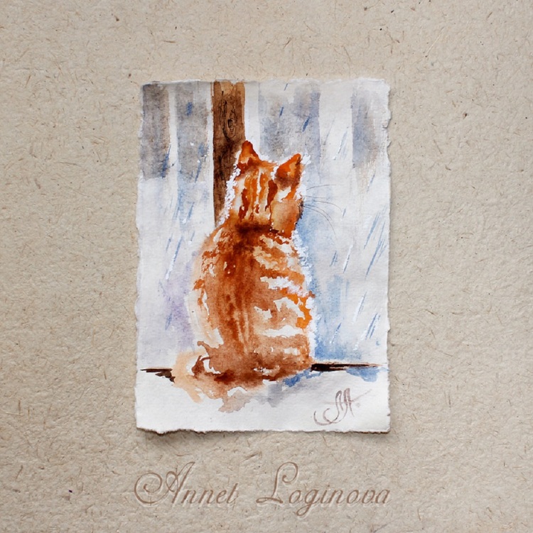 Акварельный альбом: теплыми красками