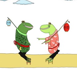 Japenese tale Two frogs