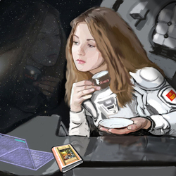 В далеком космосе