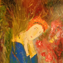 У Маруси. Школьница.