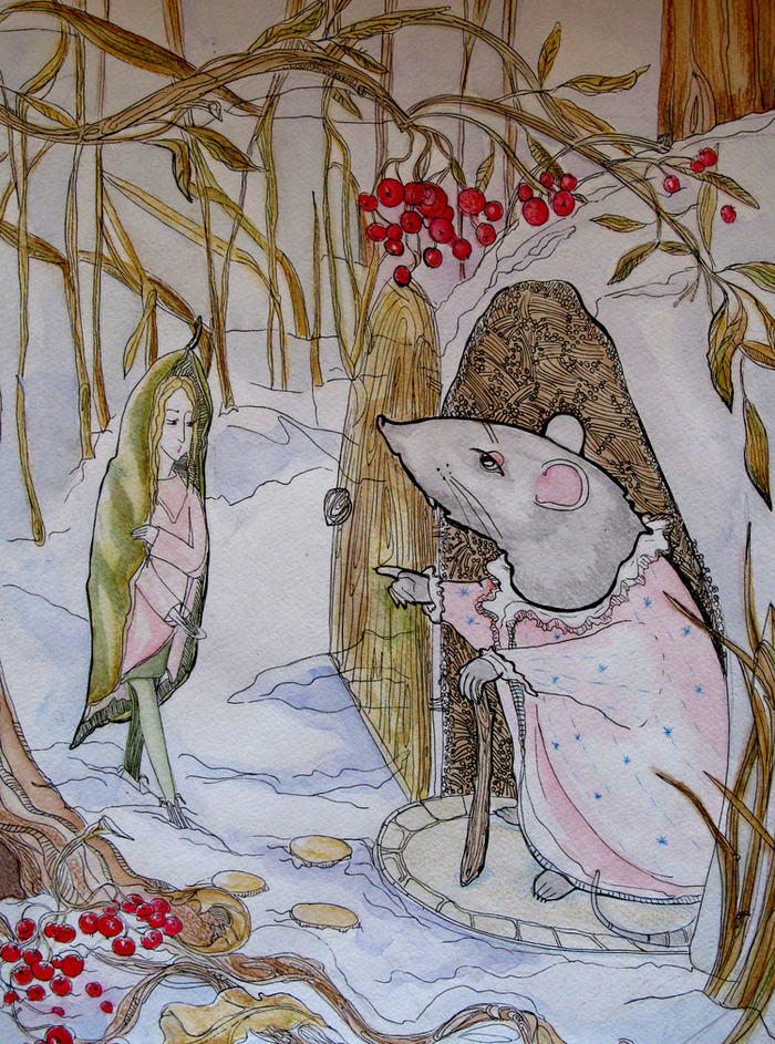 Мышь из дюймовочки картинки