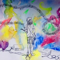 Яркая музыка.