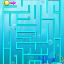 Игровое поле игры "Fish maze"