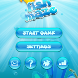 Меню игры  "Fish maze"