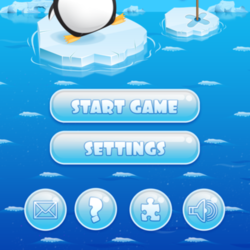 Меню игры  "Penguin jump"