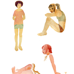 watercolor girls