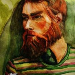 Рыжий рыжий полосатый