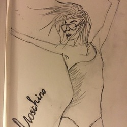 золотой купальник Moschino